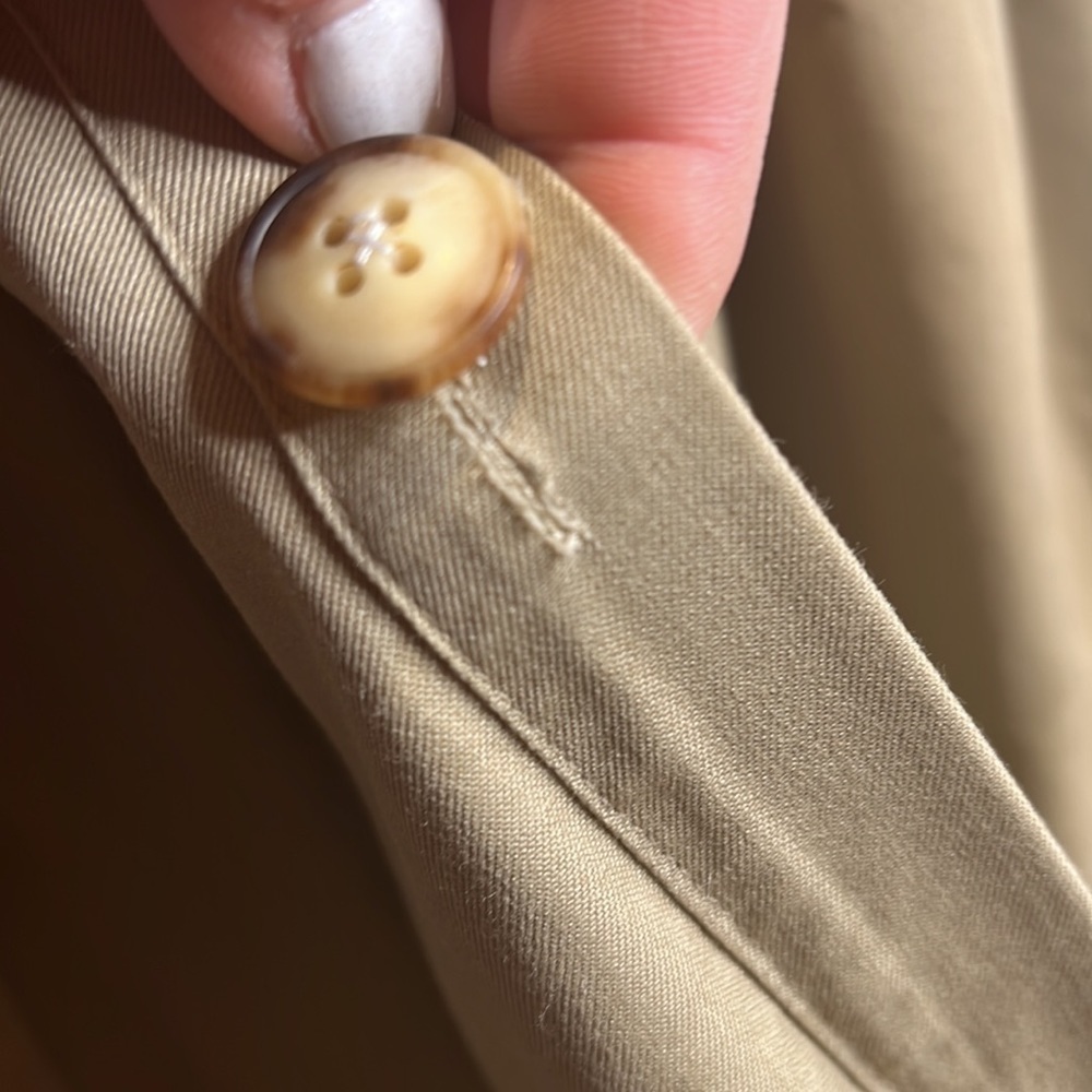 Vintage XL Burberry Mens Trench w/Full Wool Lining and Collar - Picture 8 of 16
